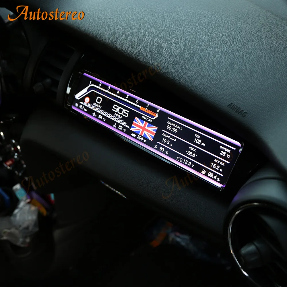 Passenger Screen Car Instrument Atmosphere Light For Mini F55 F56 F57 2015-2020