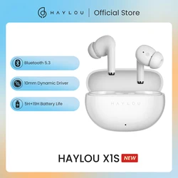 HAYLOU X1S True Wireless Bluetooth Headset Bluetooth 5.3 Headphones 10mm 300mAh High Fidelity Stereo Noise Reduction Earbuds