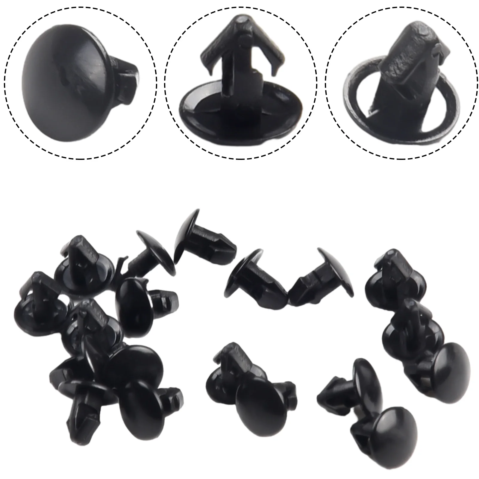 20Pcs Car Rear Door Upper Weatherstrip Clips For Qashqai J10 J11 X-Trail T31 T32 Interior Accessories Auto Fastener Clip