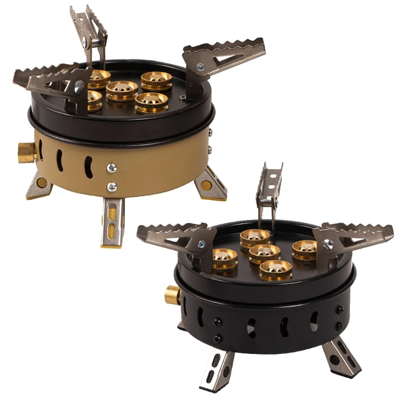 

Camping Gas Stove Cooker Foldable 11000W Gas Burners with Piezo Ignitions with Carrying Bag for Picnics, Hiking, Outdoor