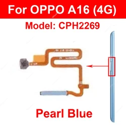 Fingerprint Sensor Flex Cable for Power Button Touch Sensing (A16 4G - Pearl Blue)