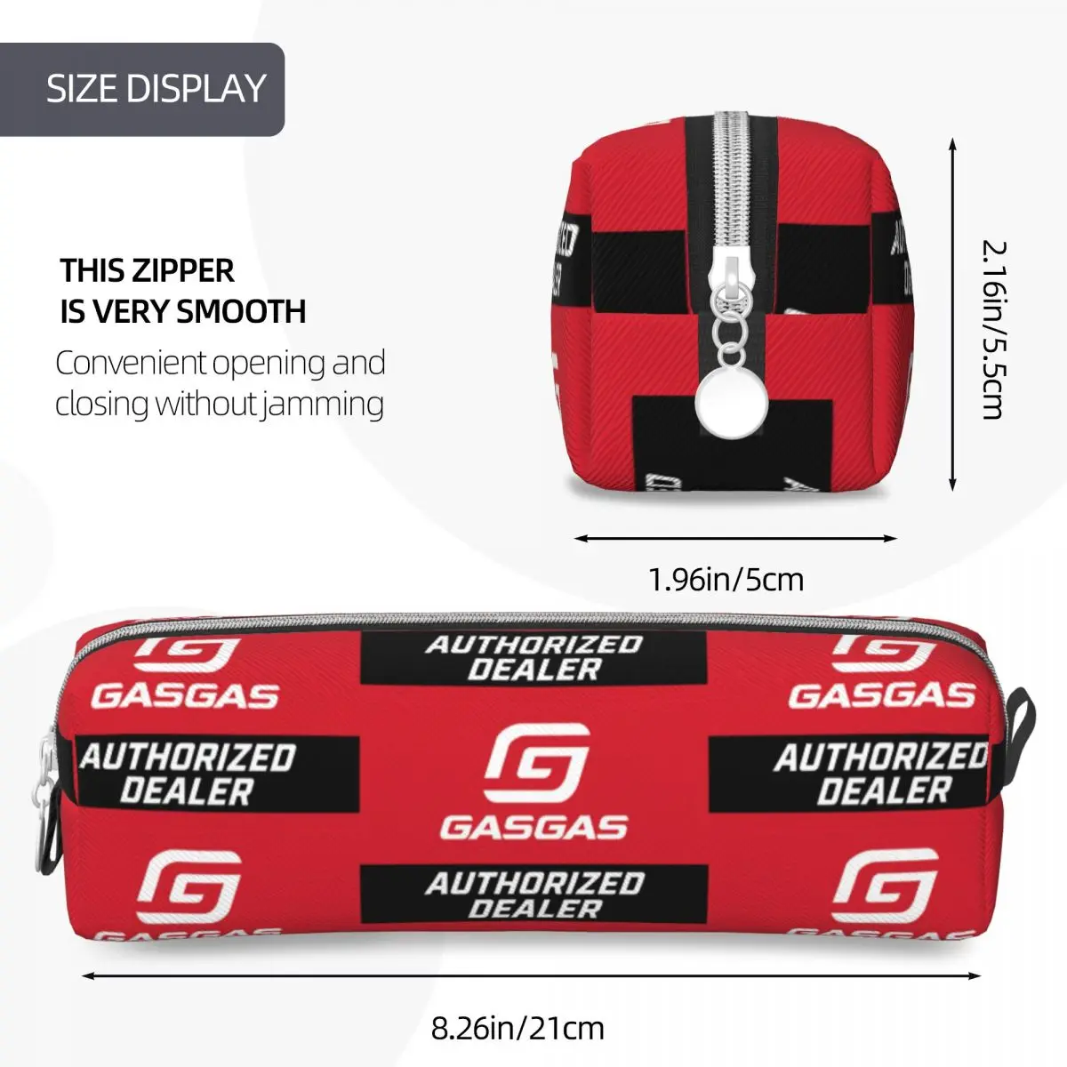 GasGas Pencil Cases Enduro Motorcycle Mountain Bike Pencil Box Pen For Student Big Capacity Bag School Supplies Gifts pencil cases stationery box