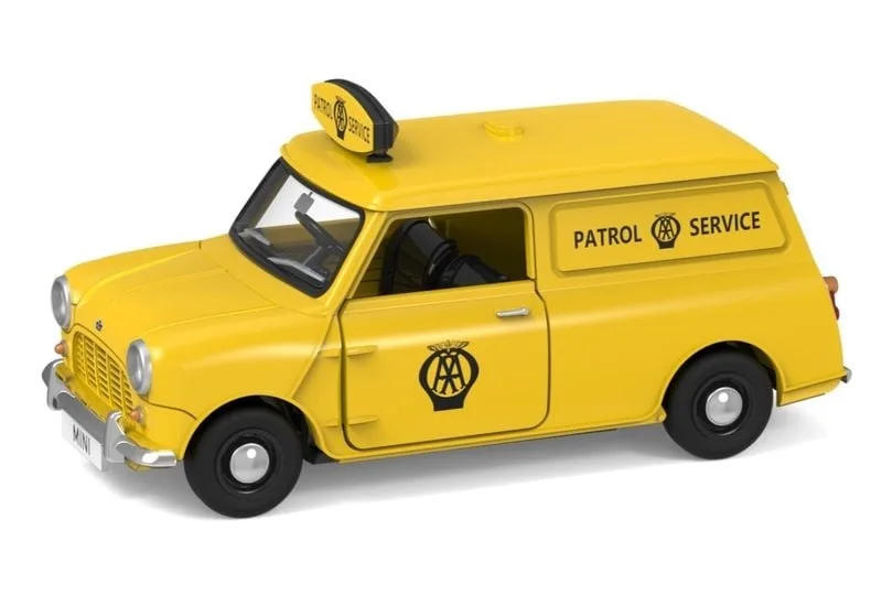 

Крошечная 1:50 Остин мини-фургон AA Автомобильная ассоциация UK YellowDiecast модель автомобиля