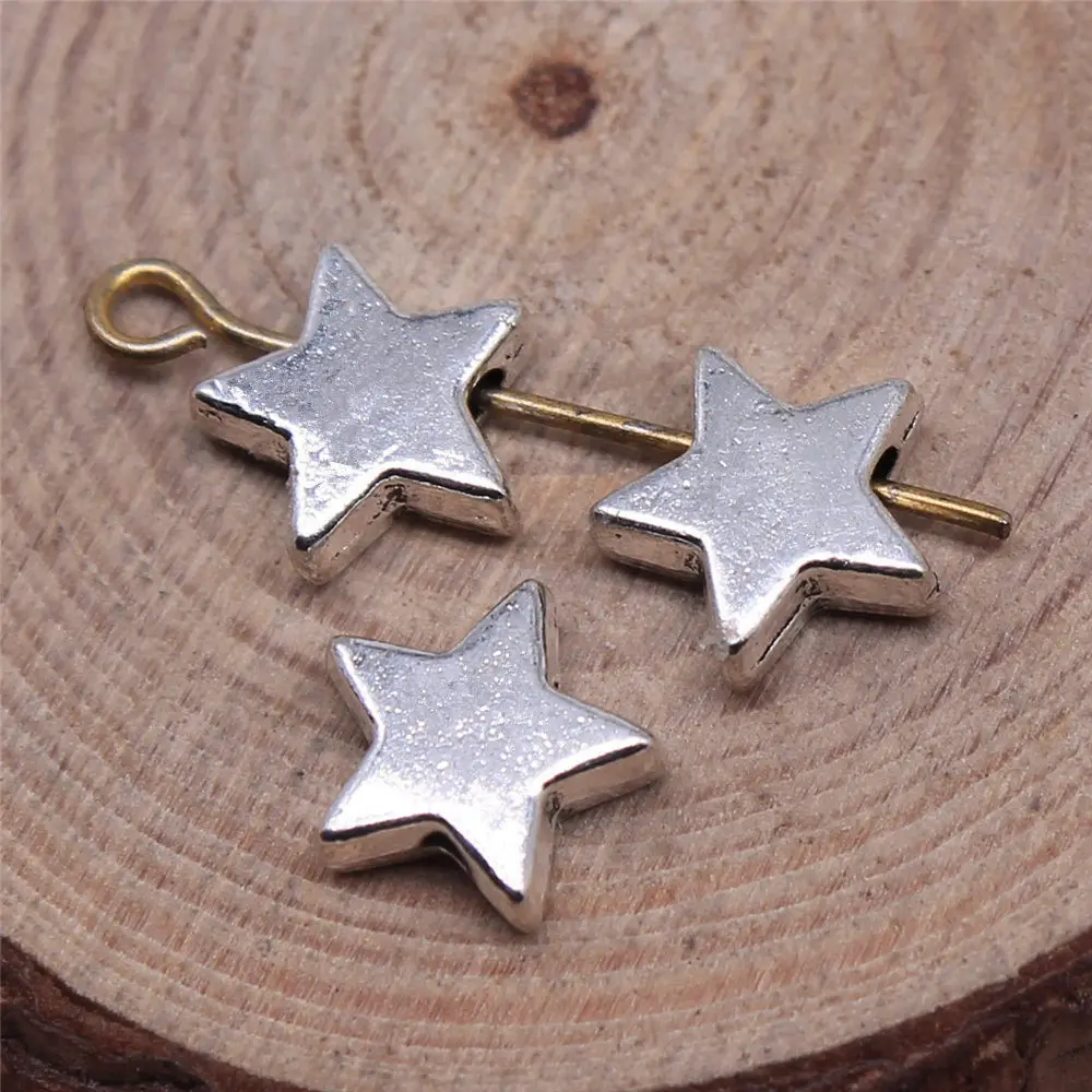 

Diy Accessories Star Beads Charms For Jewelry Making 9.1x9.4mm 20pcs