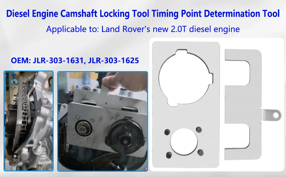 Motornockenwellen-Zeitverriegelungswerkzeug, passend für Land Rover 2.0T Discovery Sport Evoque Jaguar XE XF-Motor, JLR-303-1636 – Detail 3