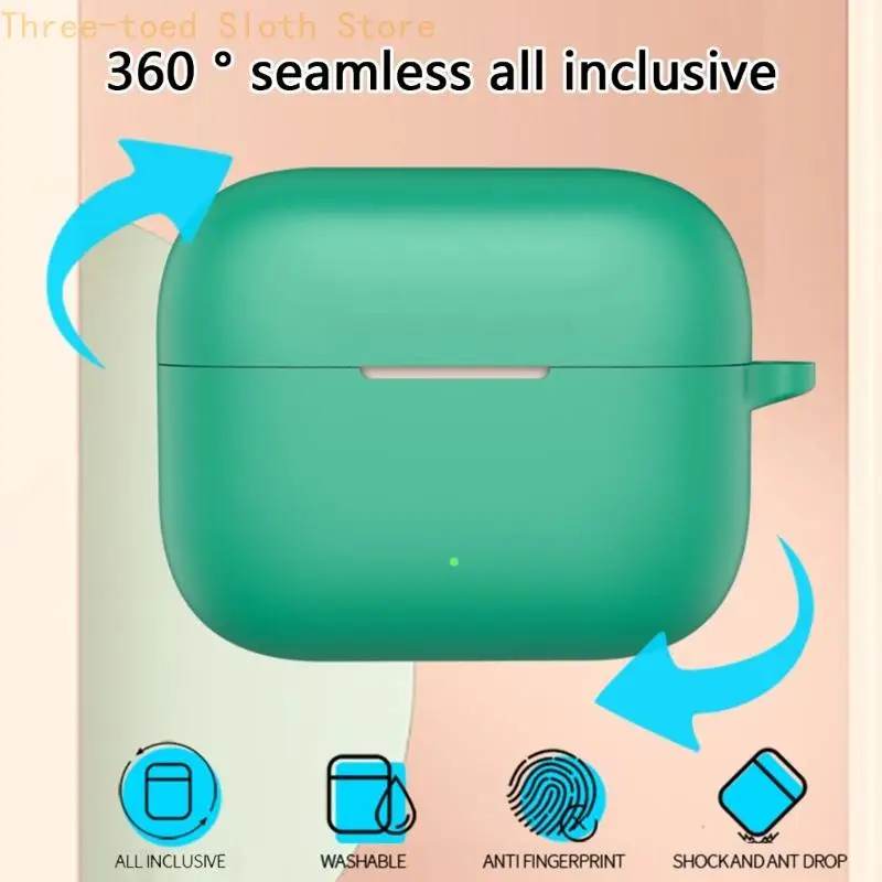 Flexible Soft Silicone Shockproof Earbud Protector Case - Scratch Resistant Sleeve