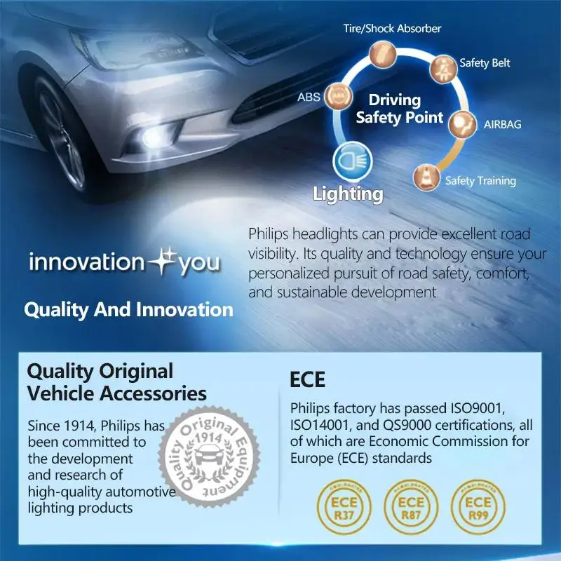 Philips D1S Xenon HID Standard Car Original Head Light 35W 4200K White Genuine Bulb Replacement Upgrade Lamp, 1x 5