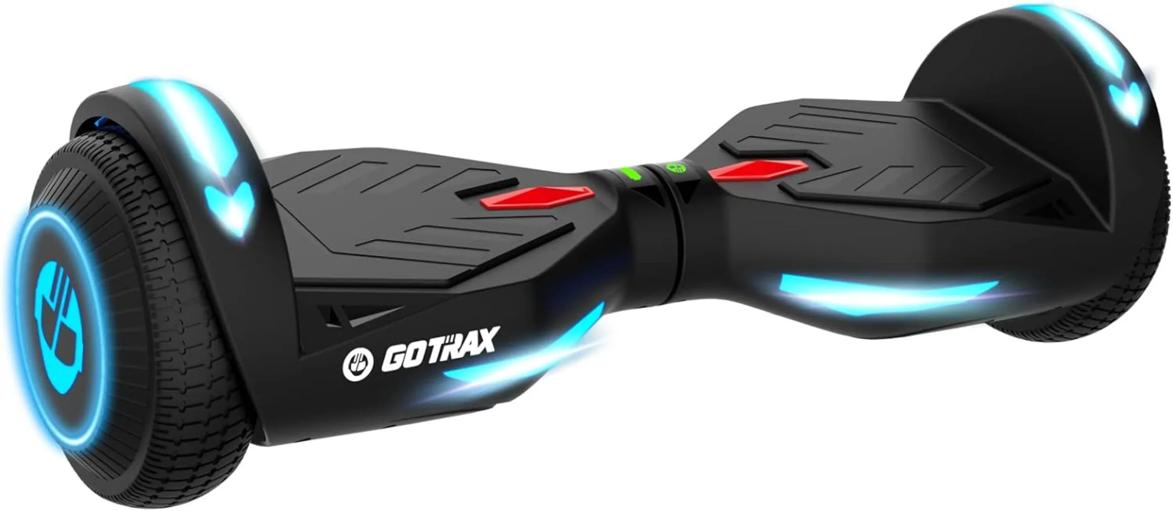 

Series Hoverboard, 6.5" LED Solid/Offroad Tires, Max 4.3/5 Miles Range, 6.2mph Power by Dual 200W Motor, UL2272 Certified and 65