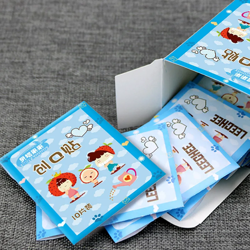 100pcs Cartoon Cute Transparent Band Aid Waterproof Wound Dressing Plaster Skin Patch Adhesive Bandages for Children Adults