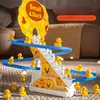 6pcs Ducklings Climbing Stairs Toy, Electric Slide Yellow Duck Toy Light And Music Toy easter gift halloween christmas gift 1