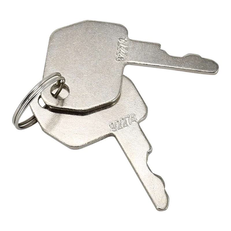 2 PCS Ignition Key 92274 ELI80-0121 E2NN11603AA E2NN1163AA 86502903 5KM92274 Compatible with Ford JCB New Holland 340 755B 550