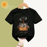 2024 new summer Robot WALL-E Kids T-shirt Cartoon cartoon printed short-sleeved boys and girls casual sports top 1