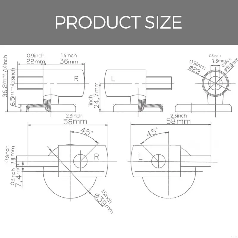 N5KC Quiet Close Toilet Lid Hardware Soft Close Mechanism Slow Drop Seats Fittings Toilet Component Suitable for Family