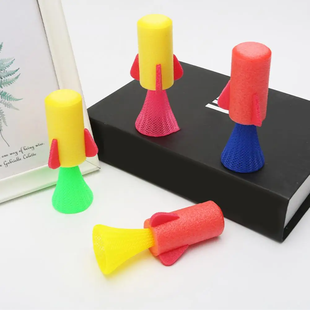 9 Pack Jumping Spring Rocket Toys Creative Popper Bouncy Ball Spring Rocket Launchers Party Mini Toys Goodie Bag Stuffers
