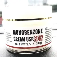 

Brand New Monobenzone 60% Skin Decolorizing Cream 100g Acne Print Removing Melanin