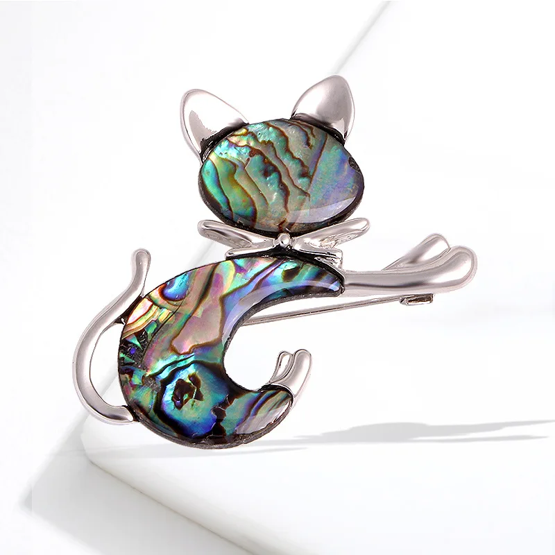 Japanese Cute Minimalist Cat Brooches For Women Fashion Enamel Kitten Cat Animal Brooch Clothing Backpack Pin Party Jewelry Gift