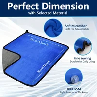 4pcs Super Soft Microfiber Suede Towel，800GSM Super Absorbent、Does not pill、Quick-Drying，Suitable for car beauty and cleaning 2