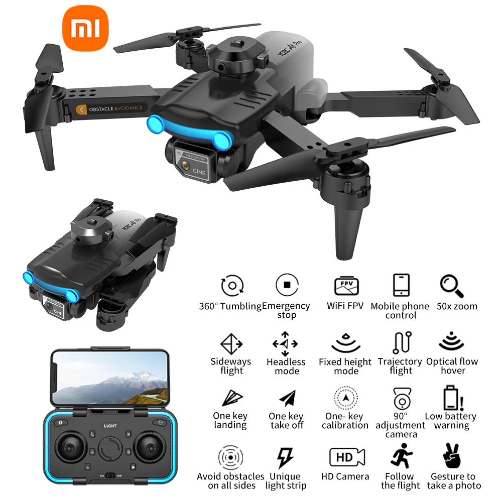 

Xiaomi High-Definition A8 PRO Drone Aerial Photography Optical Flow Folding Four Axis Aircraft And Remote Control Airplane Toys