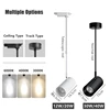 12W/20W/30W Long Rod Track Light Telescopic Long Arm Rotatable Ceiling COB Spotlight Clothing Store Home Rail Chandelier 6