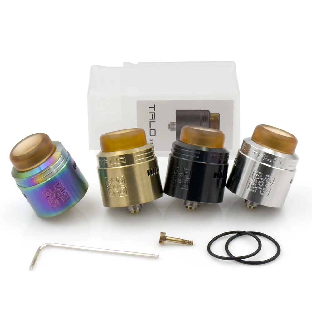 

Vmiss TALO X RDA Tank 24mm Single Dual Coil 810 Drip Tip Adjustable Side Airflow with 510 Squonk BF Pin Tank