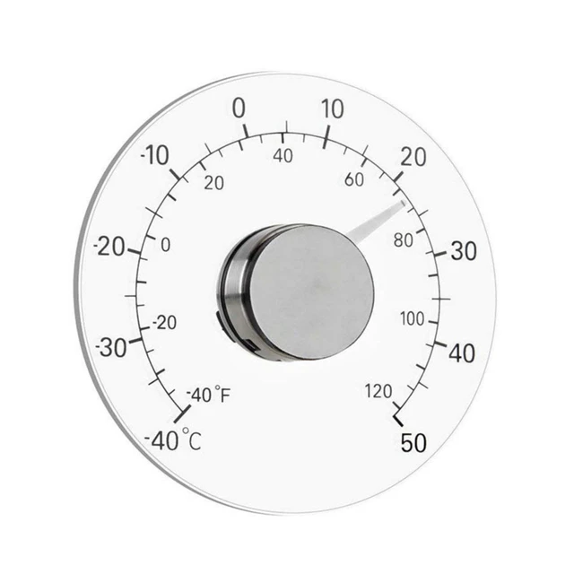 Dial Thermometer Outdoor Thermometers For Patio Clearly Display Highly  Transparent Curved Glass Outdoor Thermometers For Patio - AliExpress