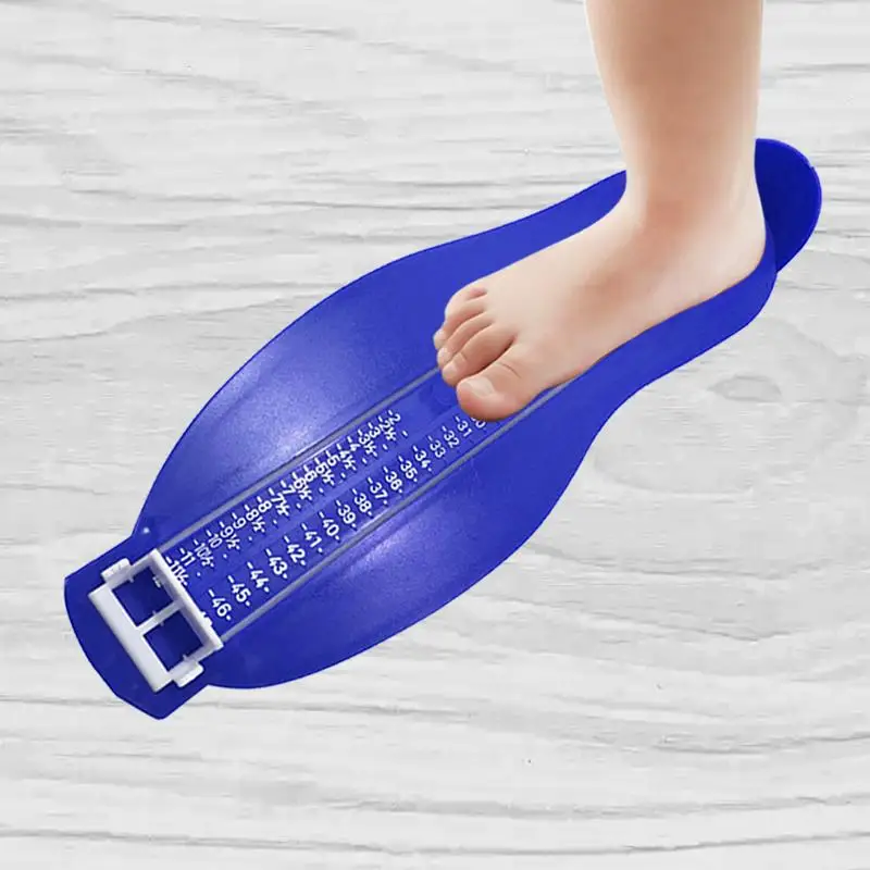 Kid Infant Foot Measure Gauge Shoes Size Measuring Ruler Tool Available ABS Baby Car Adjustable Range18-47 Yards Size foot measuring ruler