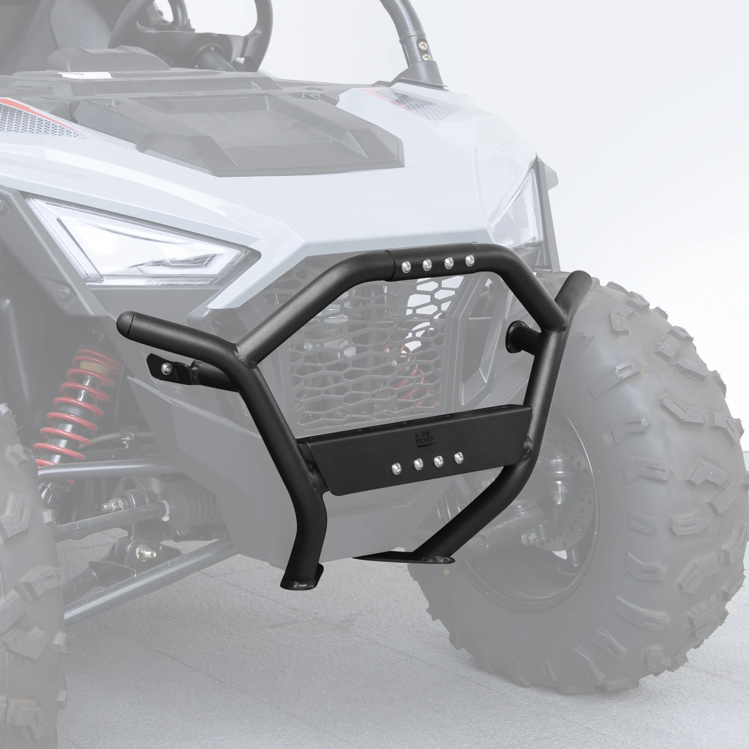 KEMIMOTO Front & Rear Bumper Guard Set For 2022-2025 Polaris RZR 200 – Steel With Powder Coat