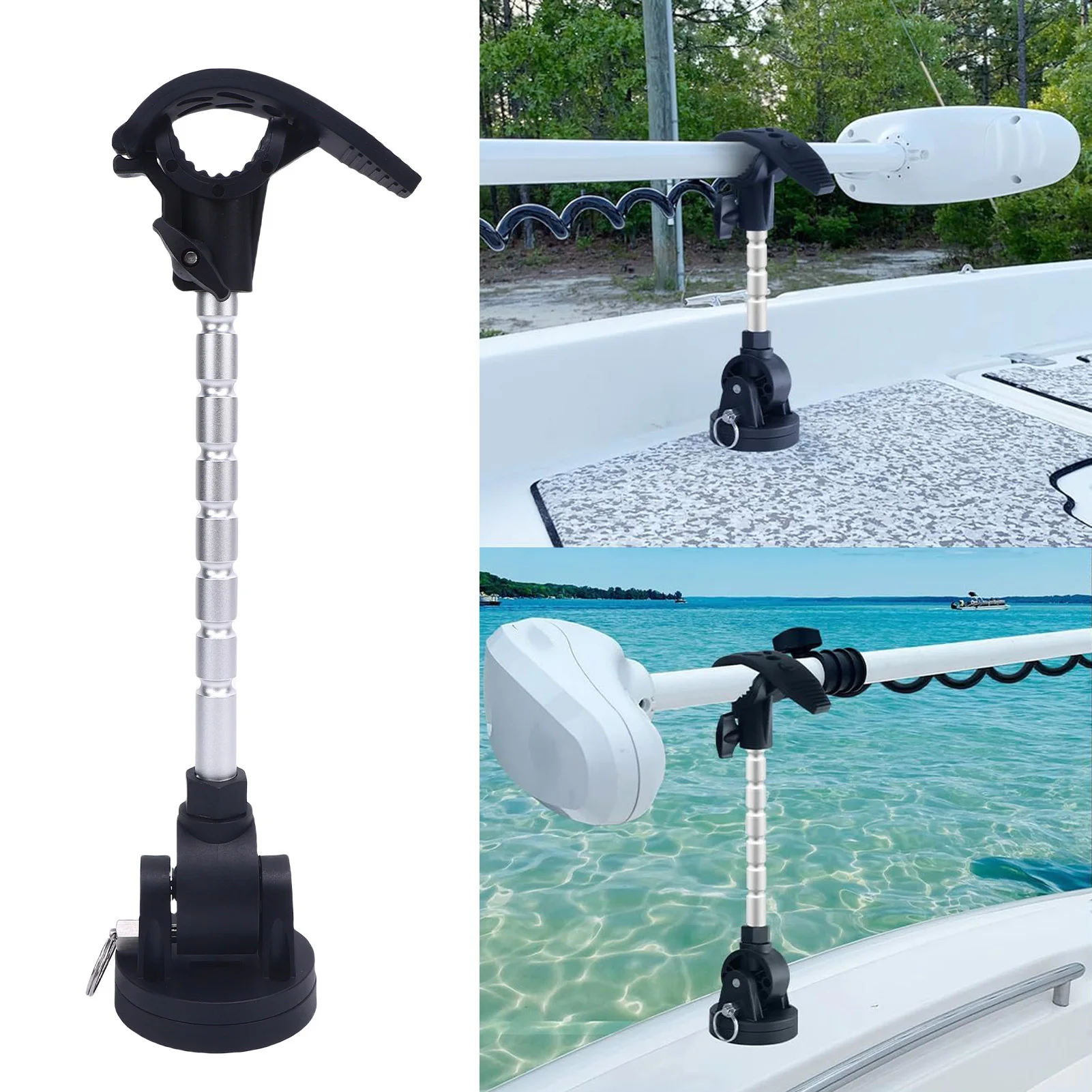 Trolling Motor Stabilizer Mount High Strength Adjustable Trolling Motor Holder Mount for Marine Use Replacement for PowerDrive