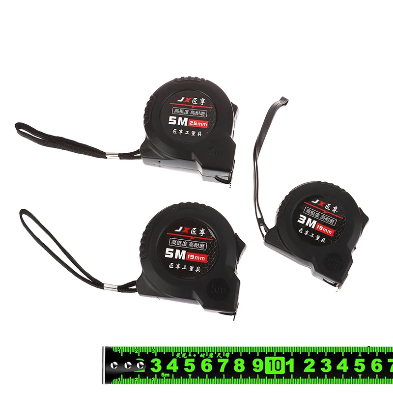Fluorescence Tape Measure 3/5M Wear Resistant Thickened Portable Tape Measure Steel High Precision Ranging Tool fluorescence tape measure