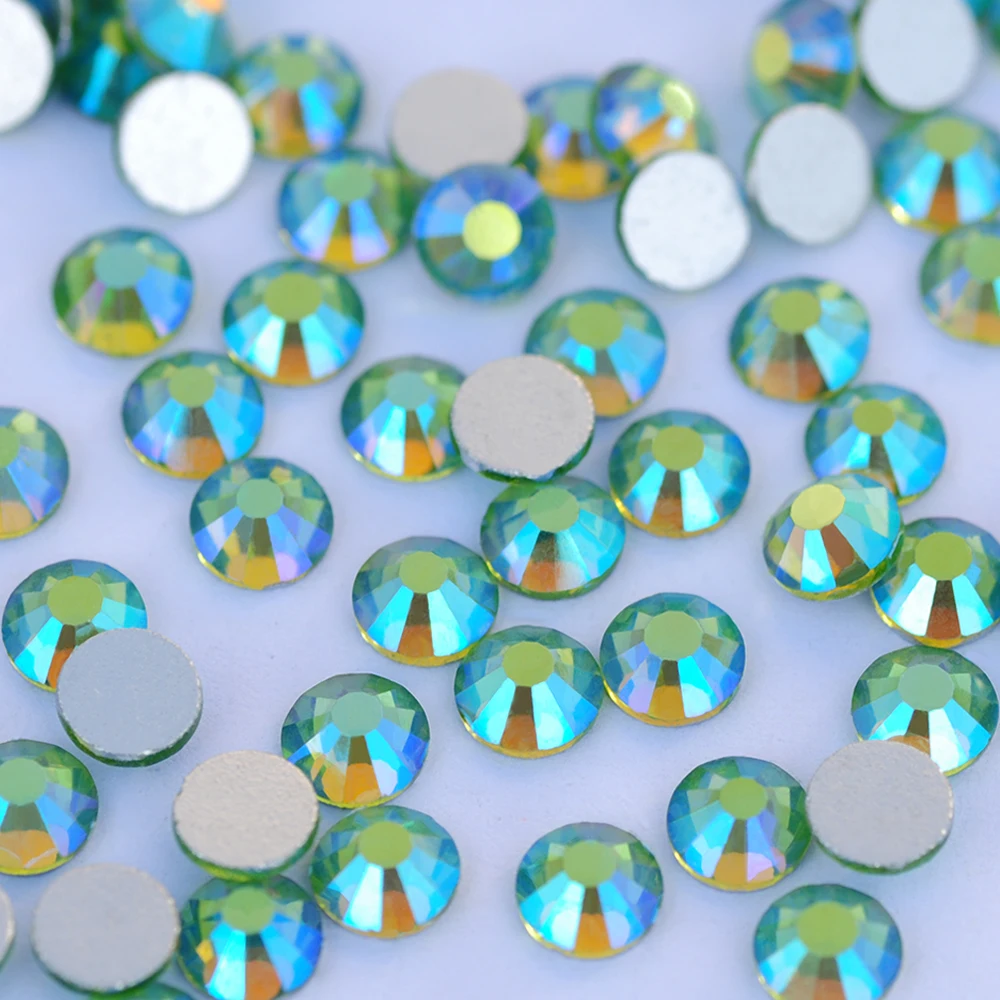 PUBRILEX 효과 색상 비 핫픽스 라인석, 모든 크기 반짝이 2000NOHF 스트라스, 의류 네일 아트 쥬얼리 원피스 액세서리