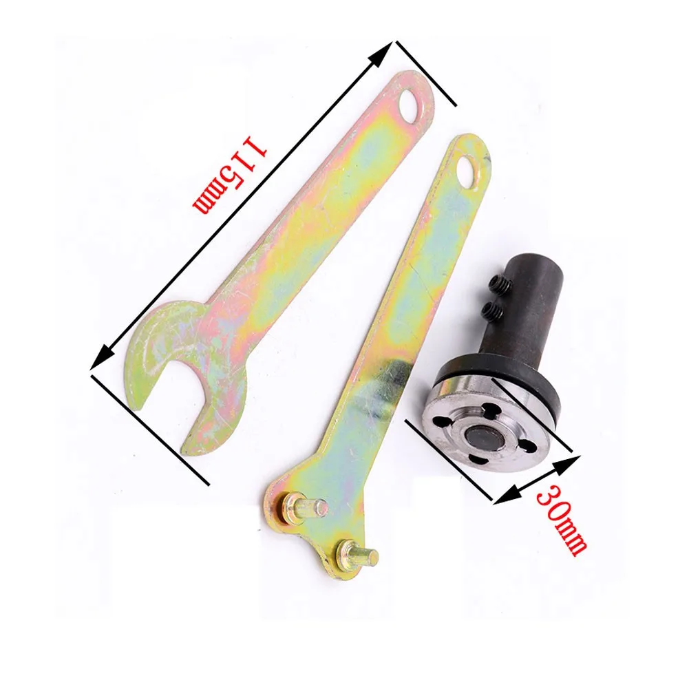 

5pcs Set Drill Angle Grinder Mandrel Adapter Disc Holder Kit Spanner Set M10/16mm Hole Spanner Kit Power Tools Fast Shipping