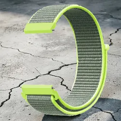 Premium Nylon Loop Strap - Comfortable & Durable Watchband Accessory - Universal 22mm (20 - Bright - yellow)