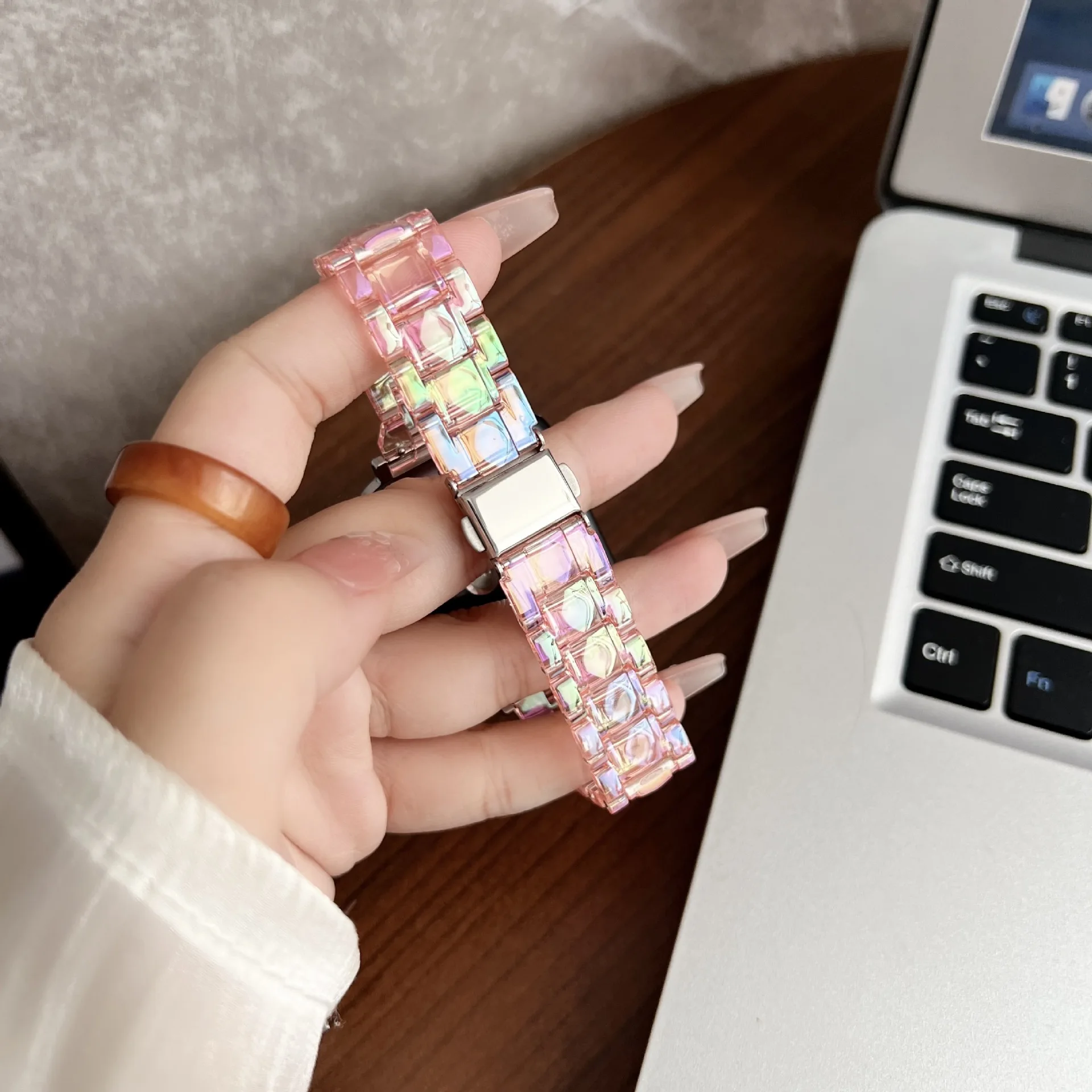Resin Strap Bracelet Sport Watchband Replacement Wristband