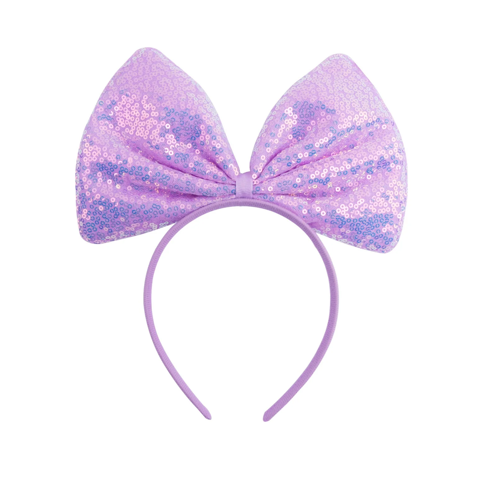 1PC equin Bow Headbands Set, 6 Pcs Colorful Sparkly Hairbands, Cute Head Accessories for Girls, Perfect for Parties & Dress - Up