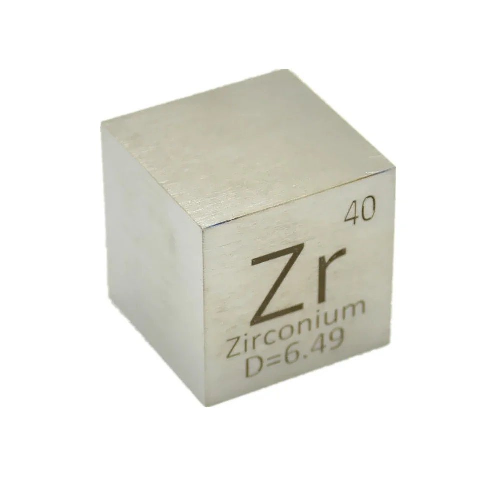 Zirconium Metal 1 Inch 25.4mm Density Cube 99.5 Pure For Element