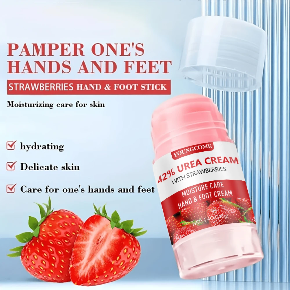 40g Urea Cream 42 Percent for Hands and Feet, Urea Foot Cream ForDry Cracked Heels Feet Knees Elbows