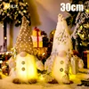 Glowing Gnome Christmas Faceless Doll 30cm Tree Decorations 2026 Night Light Xmas Gift 2026 New Year Home Decor