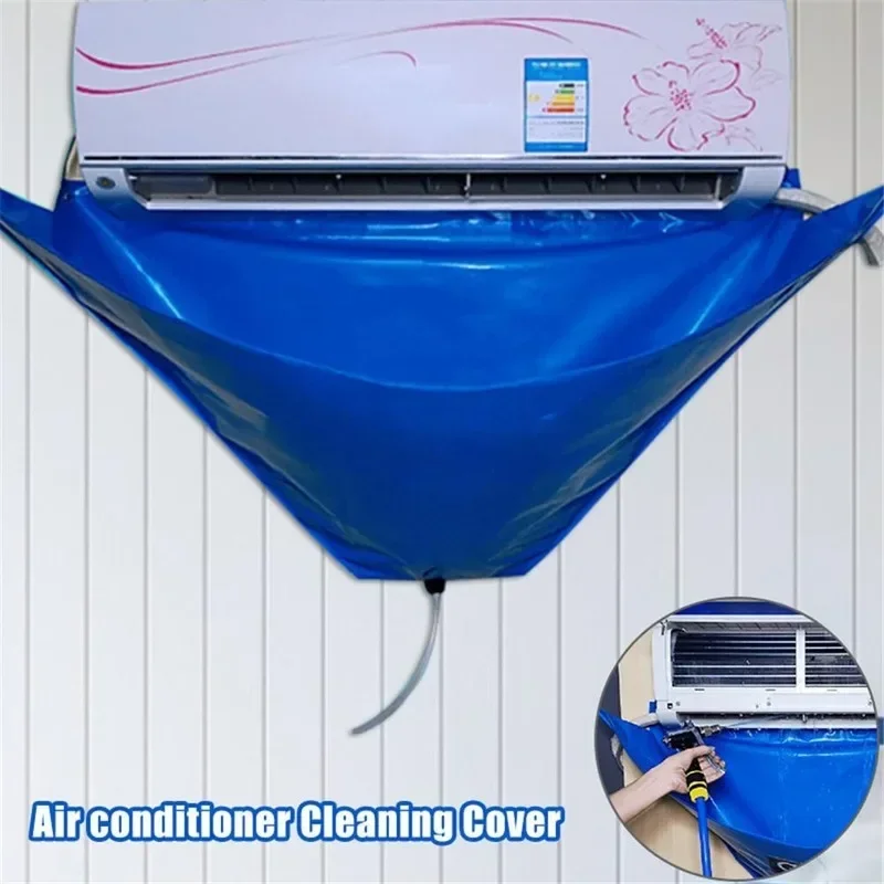 Air Conditioner Cleaning Cover with Water Pipe Waterproof Dust Protection Bag for Conditioners Below 1.5P WF air conditioning cover