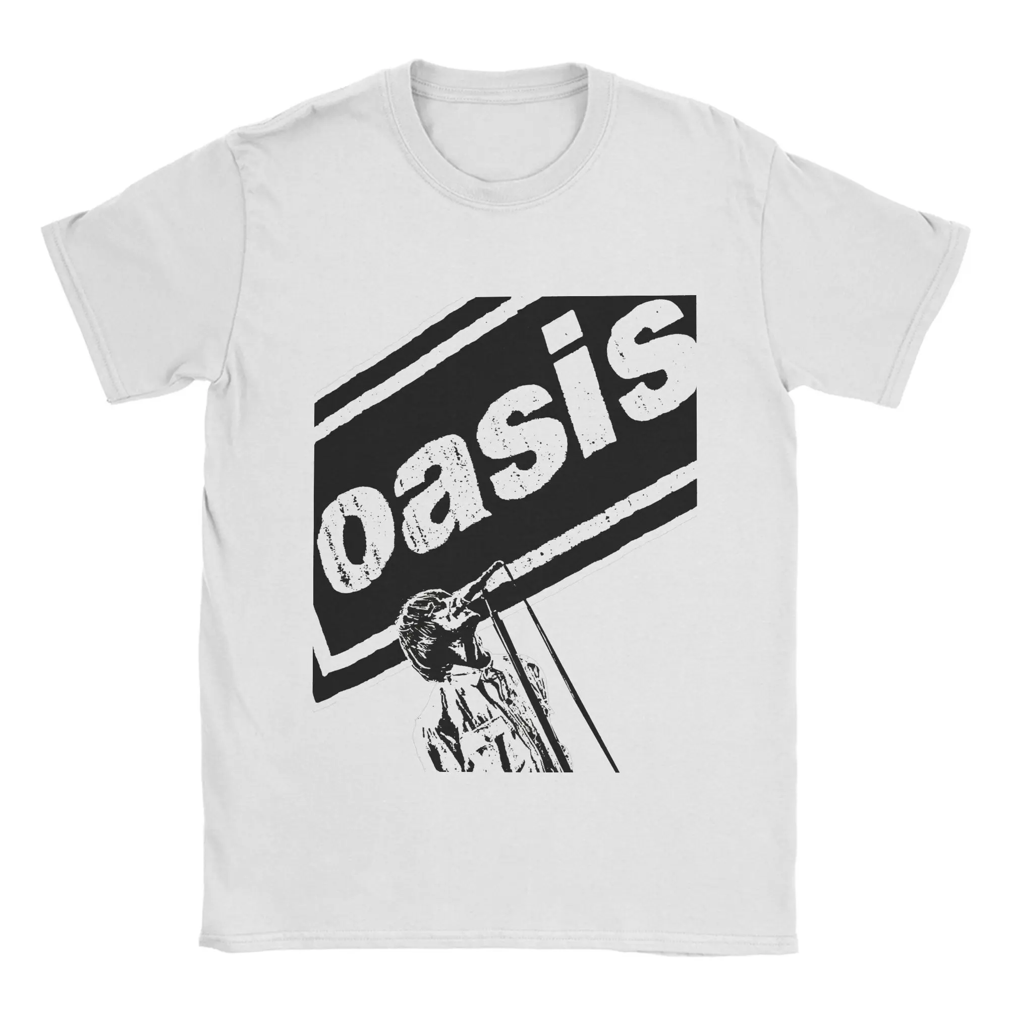 Camiseta para hombre Oasi/s Hipster, Camiseta de algodón, camisetas de banda de Rock de manga corta, camisetas con cuello redondo, nueva marca Ins Y2k, gran oferta