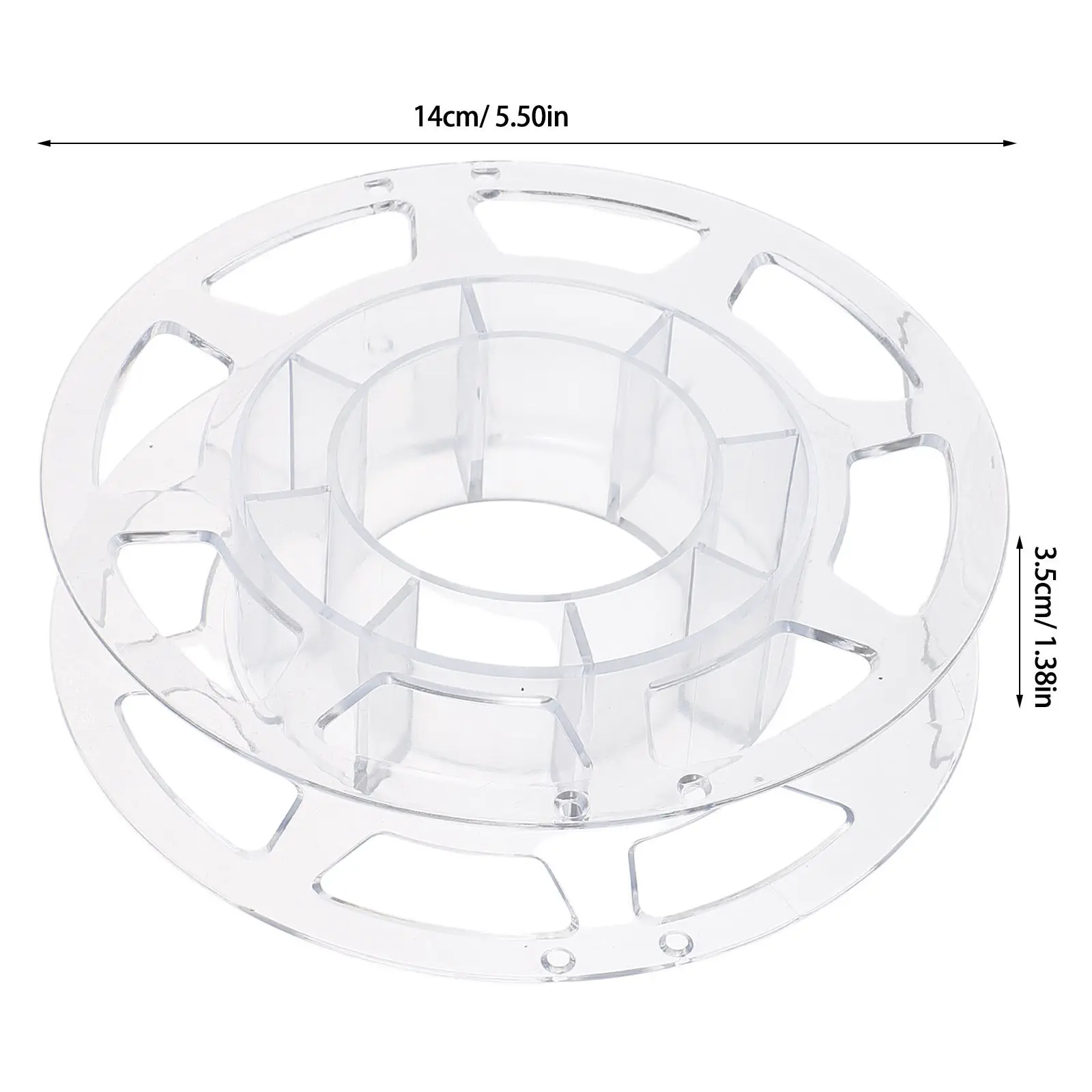 3D 프린팅용 빈 필라멘트 스풀 200g 와인딩 릴 (PLA, ABS, PETG, TPU 호환) 2.2인치 구멍 재사용 가능 스풀 릴 홀더 (필라멘트 리필용)