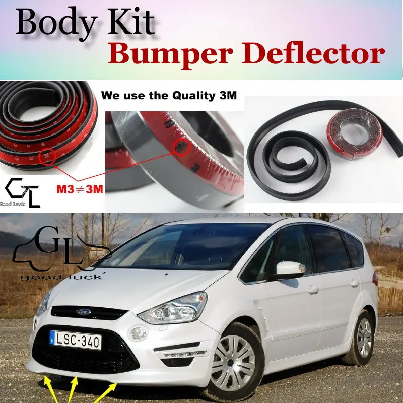 For FORD F-150 XL FX4 XLT SVT ESCORT Bumper Lip Deflector Lips Front Spoiler Skirt Car Tuning View Body Kit bumper Strip | Автомобили и