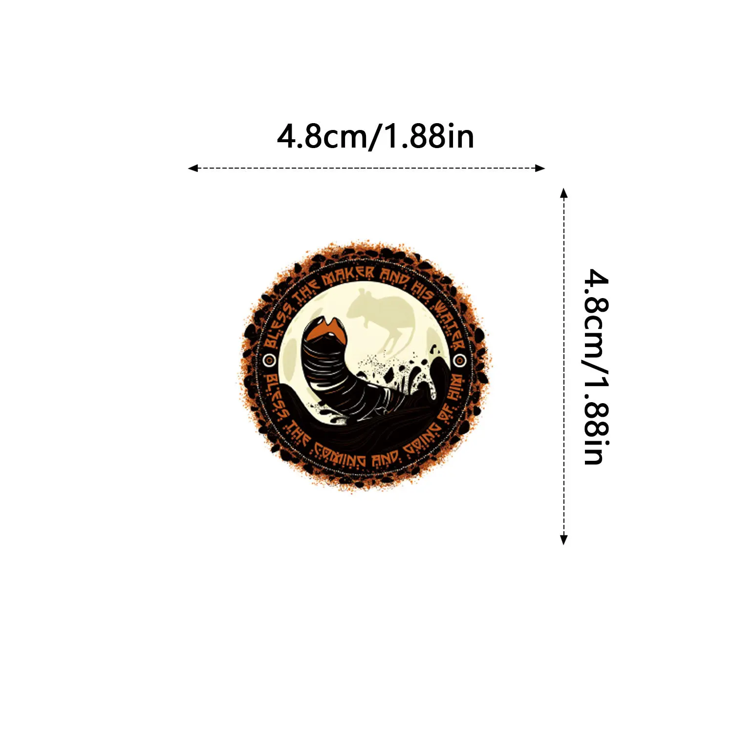 60Pcs Cartoon Dune Stickers Arrakis DIY Stickers Scrapbooking Phone Luggage Skateboard Decorative Waterproof Decals cartoon stickers waterproof stickers cartoon decoration stickers