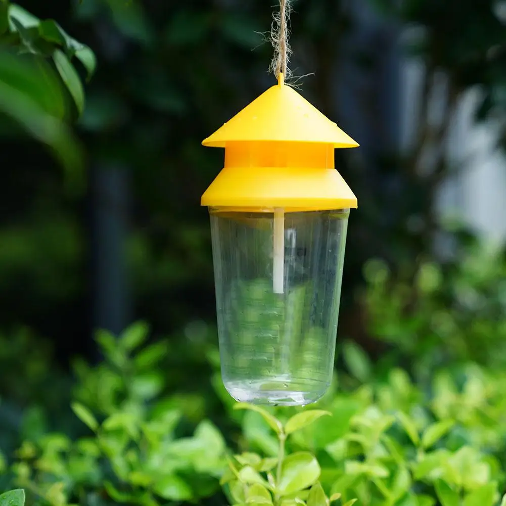 Fruit Fly Trap Killer Yellow Plastic Drosophila Trap Fly Anti Products Killer Pest Insect Catcher Control Orchard N5W0