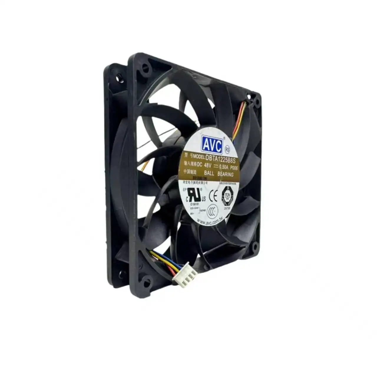 AVC DBTA1225B8S 120mm 48V 0.5A PWM 고속 산업용 냉각 팬 12025 4500RPM 서버 스위치 냉각용