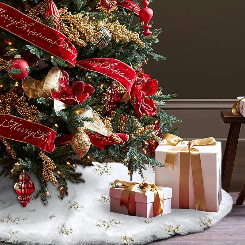 Creative Christmas Tree Skirt 38/40cm Christmas Trees Foot Carpet Skirts Mat New Year Home Party Supplies