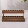 Wood Pen Holder 9 Slots Cell Phone Stand Aesthetic Organizer Natural Wood Grain Pen Stand Minimalist Office Decor 3
