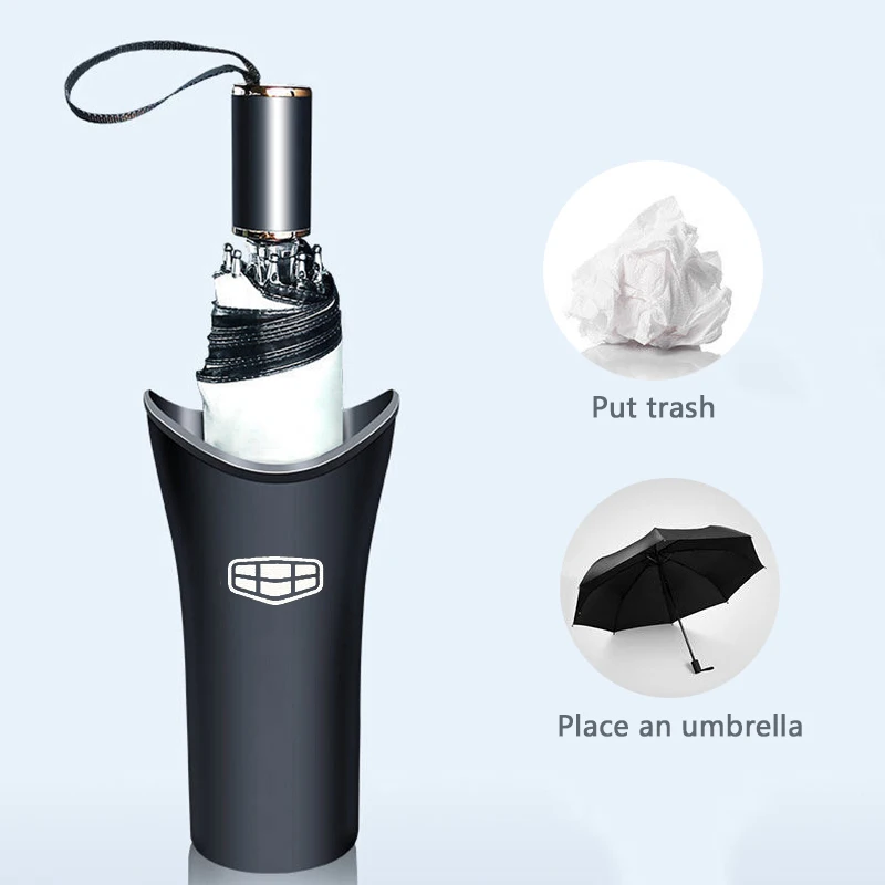 Interior Accessories Car Waterproof Umbrella Set for Geely Binray EC7 EC8 GE GT EV8 EX7 Vision King Kong MK umbrella holder pool