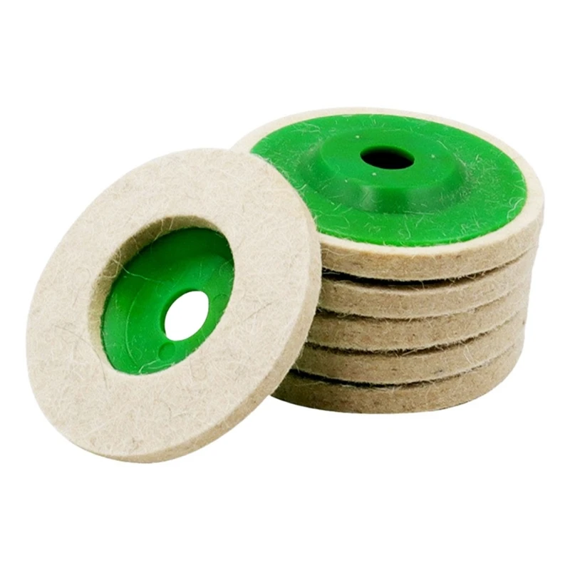 

6Pcs Wool Polishing Wheel Disc Wool Felt Polishing Wheel Disc Kits for Angle Grinder 95/100 Angle Grinder Felt Pads
