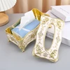 European Creative Paper Towel Box Manual Oil Dripping Paper Drawer Household Toilet Paper Storage Appliance Table Napkin Holder 4