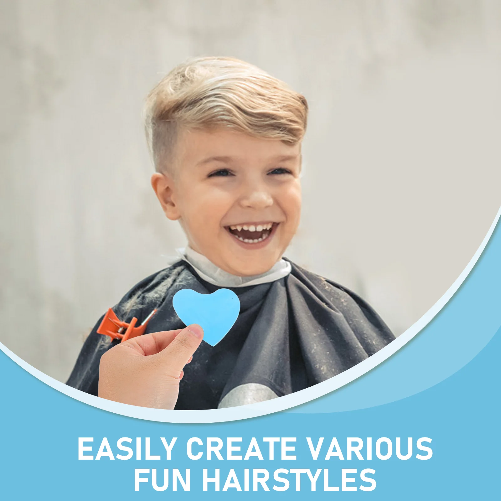 18 Pcs Star Shape Hair Styling Mold Child Model Silica Gel Barber Machine Parts